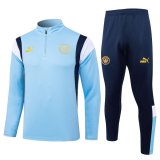 23/24 Manchester City Blue Soccer Training Suit Mens