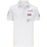 McLaren Lando Norris 2021 White F1 Team Polo Jersey Man