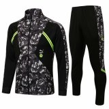 21/22 Borussia Dortmund Black II Soccer Training Suit Jacket + Pants Mens