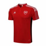 21/22 Arsenal Red Soccer Polo Jersey Mens
