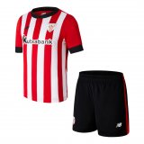22/23 Athletic Bilbao Home Soccer Jersey + Shorts Kids