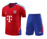23/24 Bayern Munich Red Soccer Training Suit Jersey + Short Mens