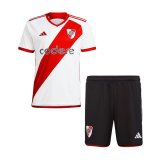 23/24 River Plate Home Soccer Jersey + Shorts Kids