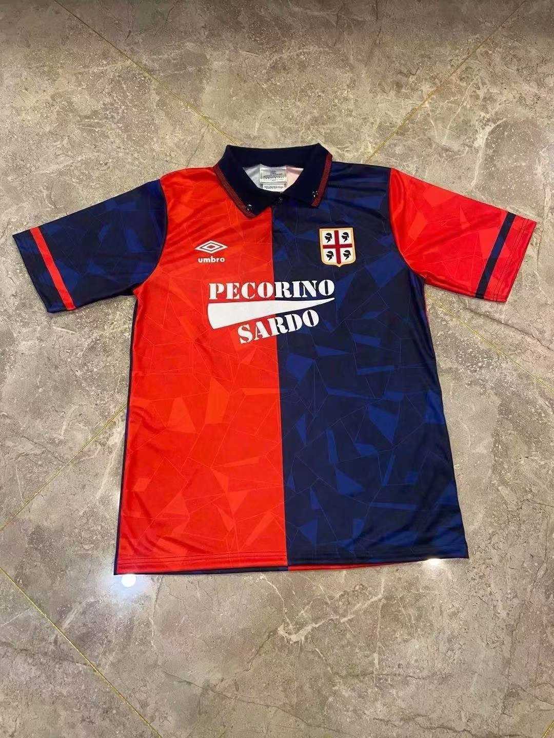 1991/92 Cagliari Calcio Retro Home Men Soccer Jersey