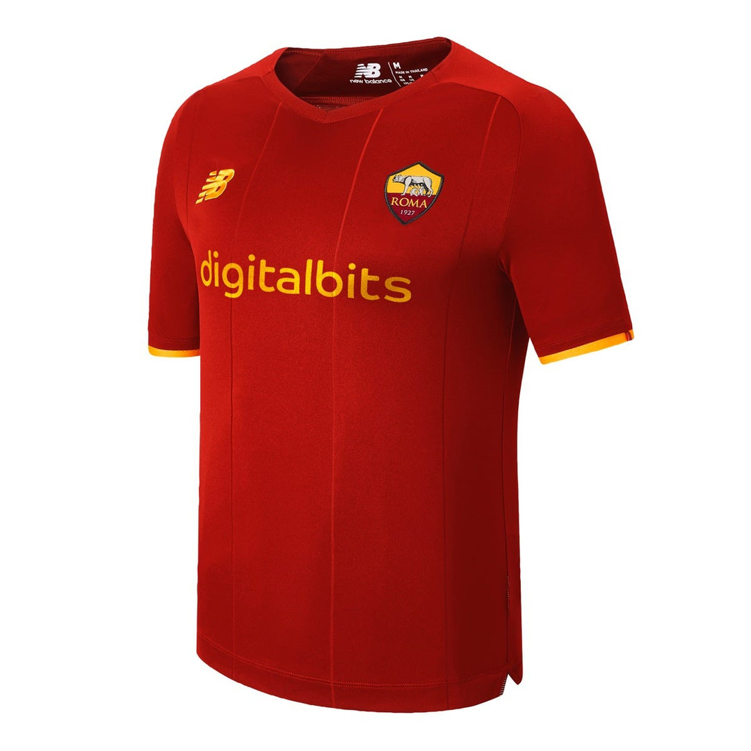 21/22 AS Roma Home Mens Soccer Jersey