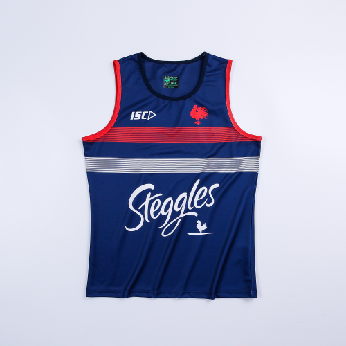 20/21 France Blue Rugby Man Soccer Tank Jersey