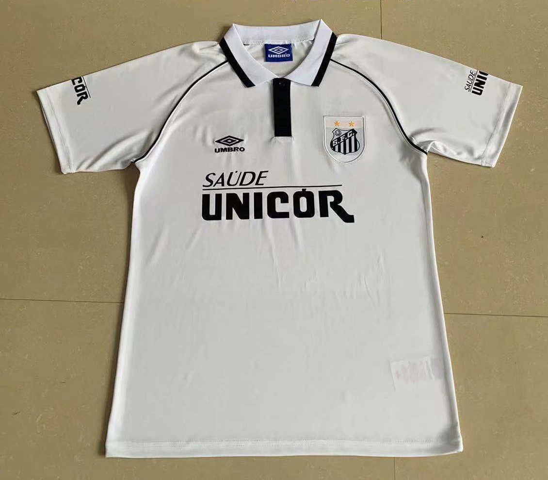 1997 Santos FC Retro Home Soccer Jersey Man