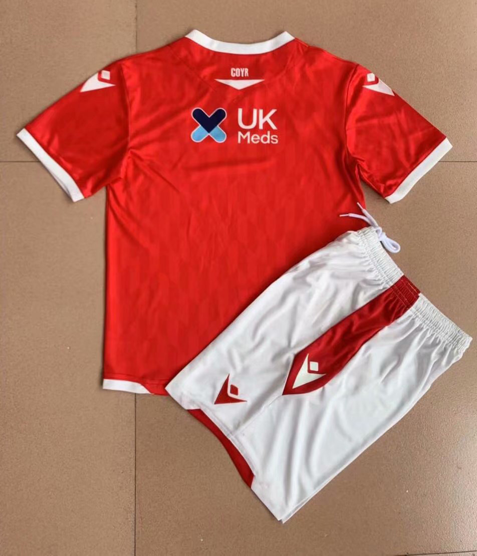 21/22 Nottingham Forest Home Soccer Kit Jersey + Shorts Kids