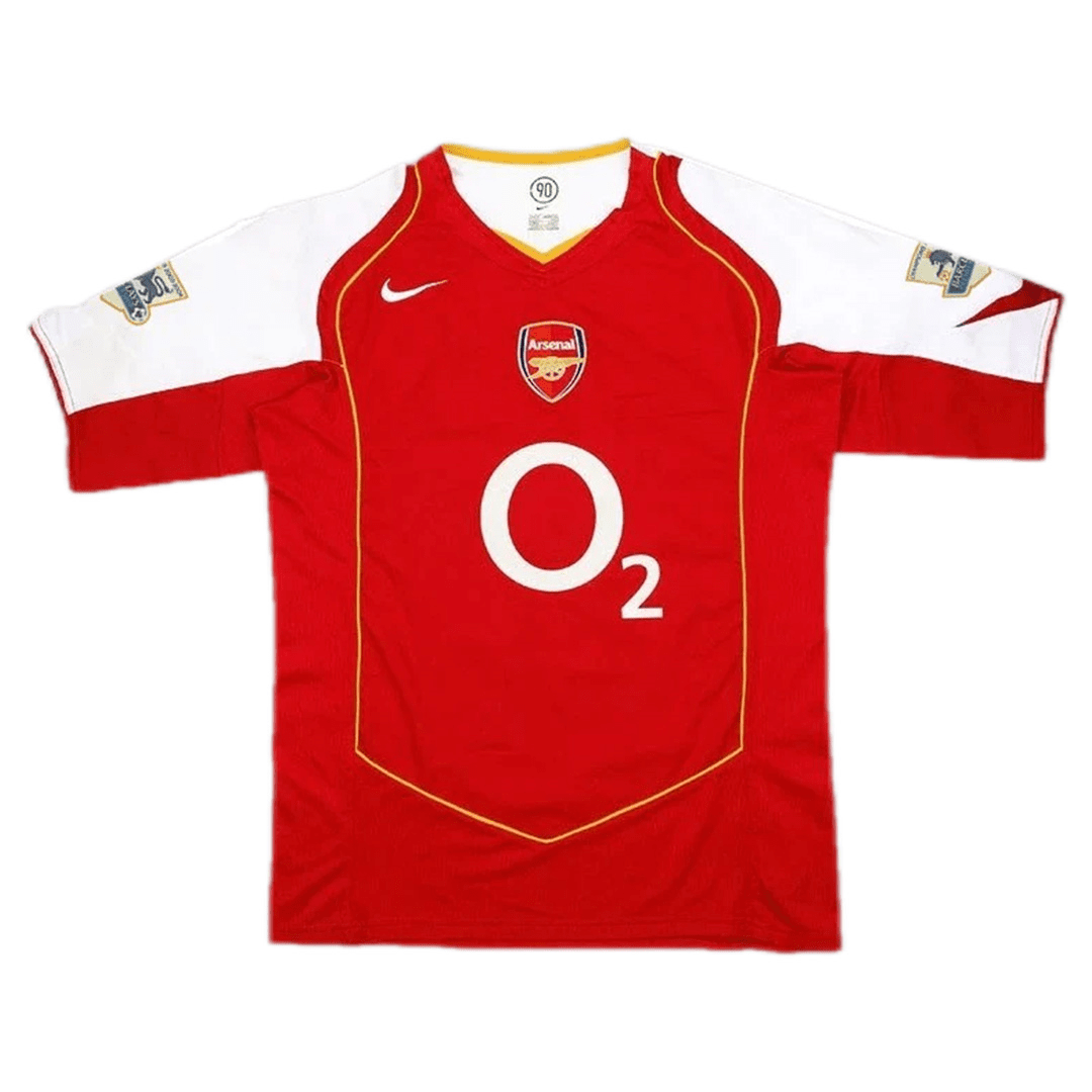 (Retro Bergkamp #10) 2004/2005 Arsenal Home Soccer Jersey Mens