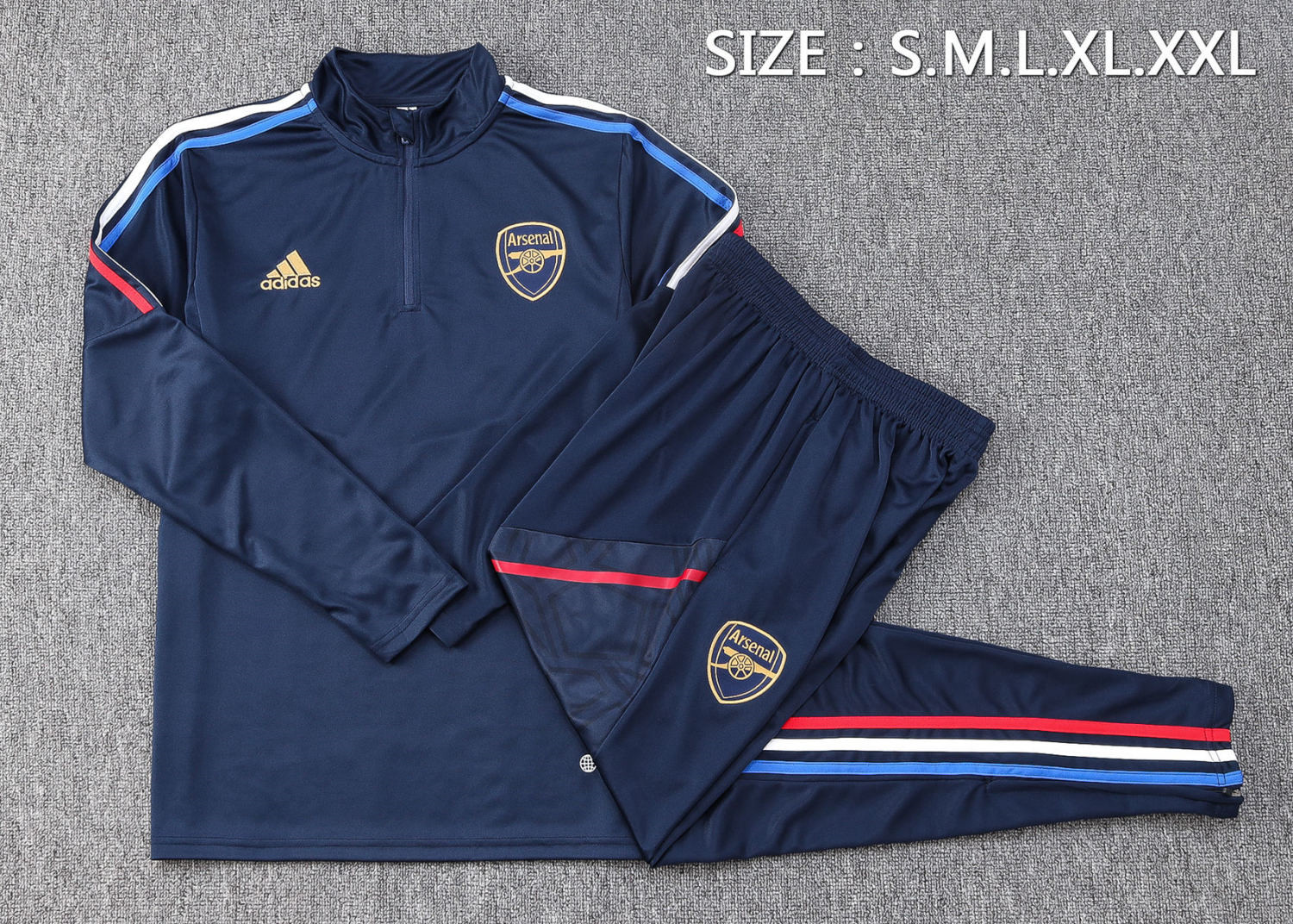 23/24 Arsenal Royal Soccer Training Suit Mens