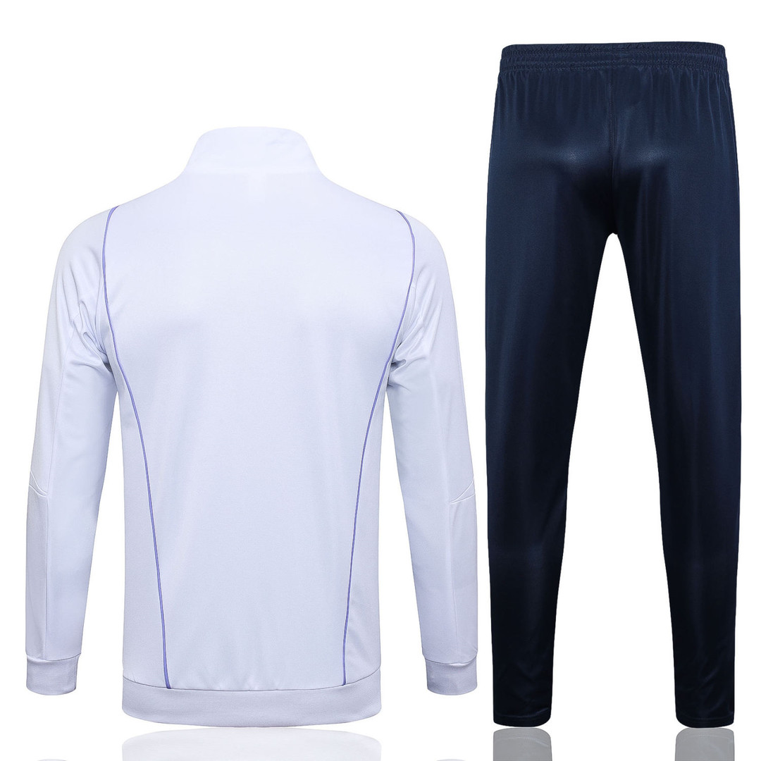 23/24 Cruzeiro White Soccer Training Suit Jacket + Pants Mens