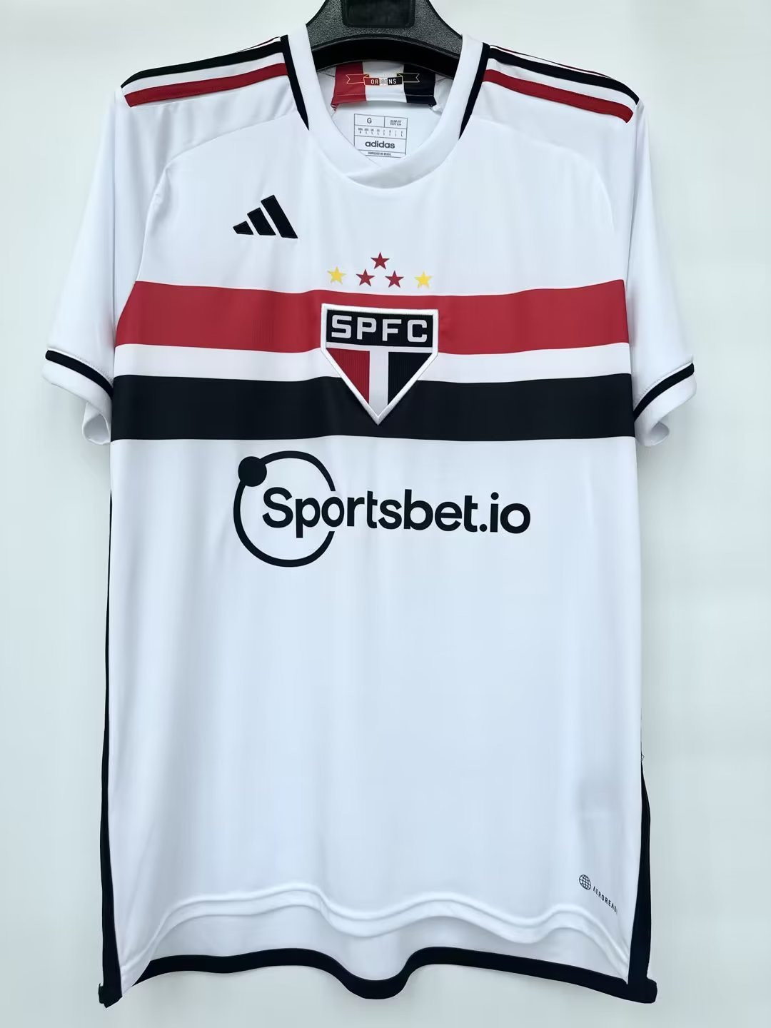 23/24 Sao Paulo FC Home Soccer Jersey Mens