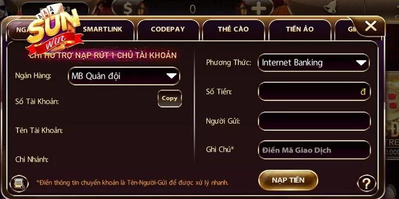 Hệ thống nạp tiền Sunwin được đánh giá cao nhờ nhiều ưu điểm nổi bật